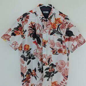 WEIV Los Angeles Floral Short Sleeve Button-Up Shirt